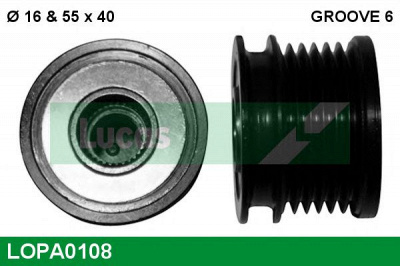 LUCAS ENGINE DRIVE lopa0108 -  Механизм свободного хода генератора